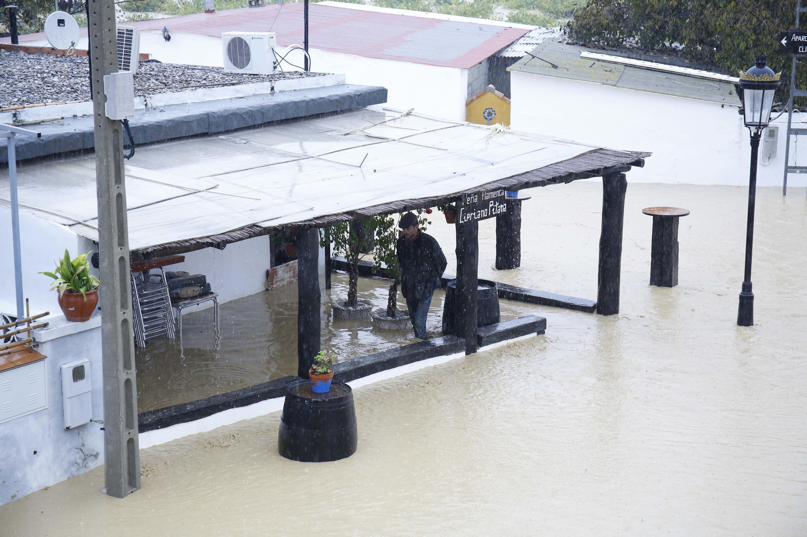 Imágenes de las fuertes lluvias en la provincia