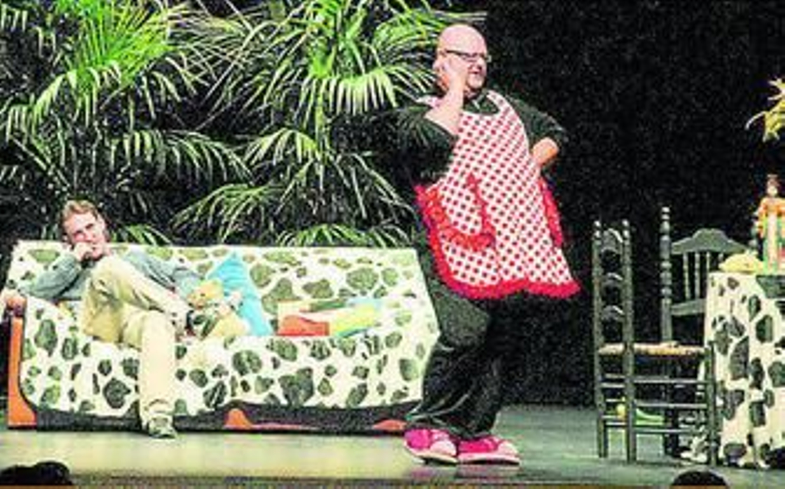 Rodrigo Ponce y Manolo Medina, en un momento de la representación.