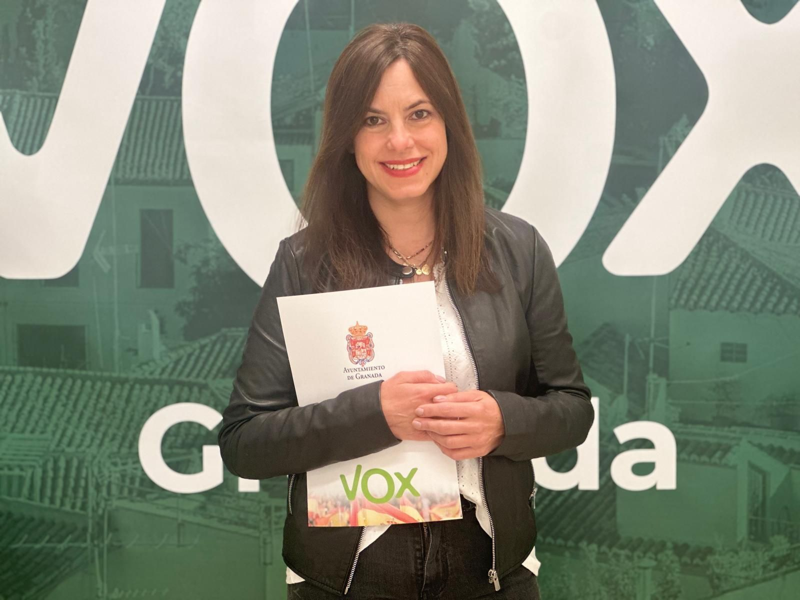 La concejal de VOX en el Ayuntamiento de Granada, Mónica Rodríguez Gallego