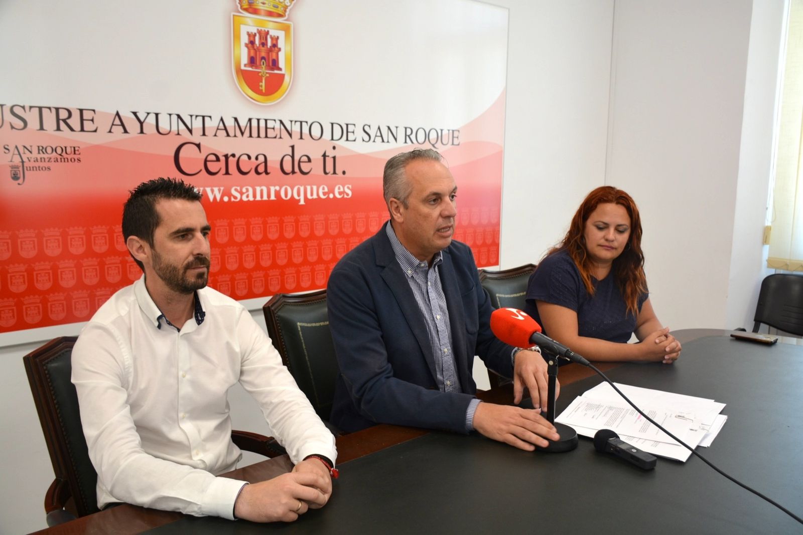 David ramos, Juan Carlos Ruiz Boix y Mónica Córdoba.