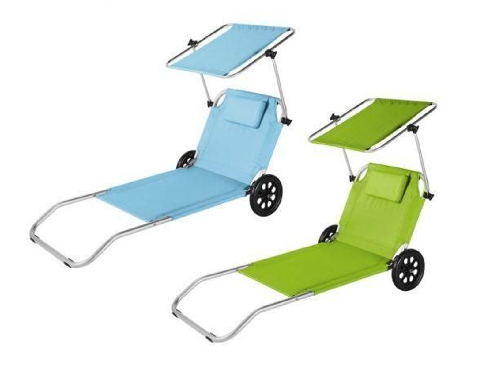 Imagen de los dos modelos disponibles de la nueva tumbona de Lidl