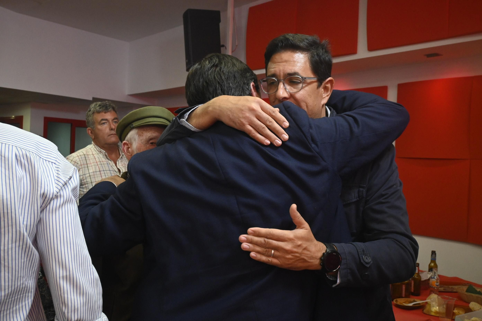 Imágenes del PSOE tras las elecciones municipales en Huelva