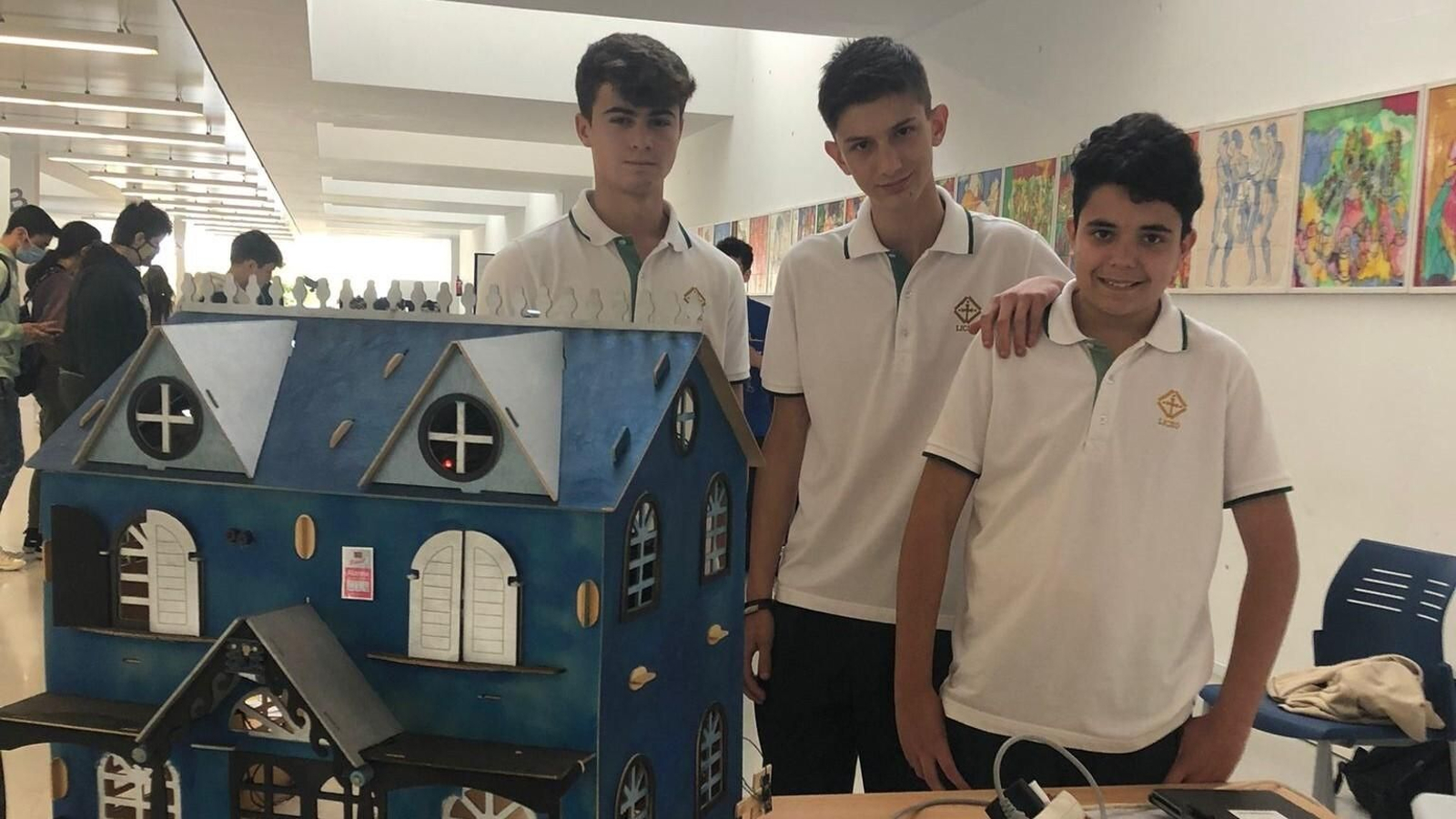 Los alumnos de Secundaria ganadores del tercer premio en Robycad.