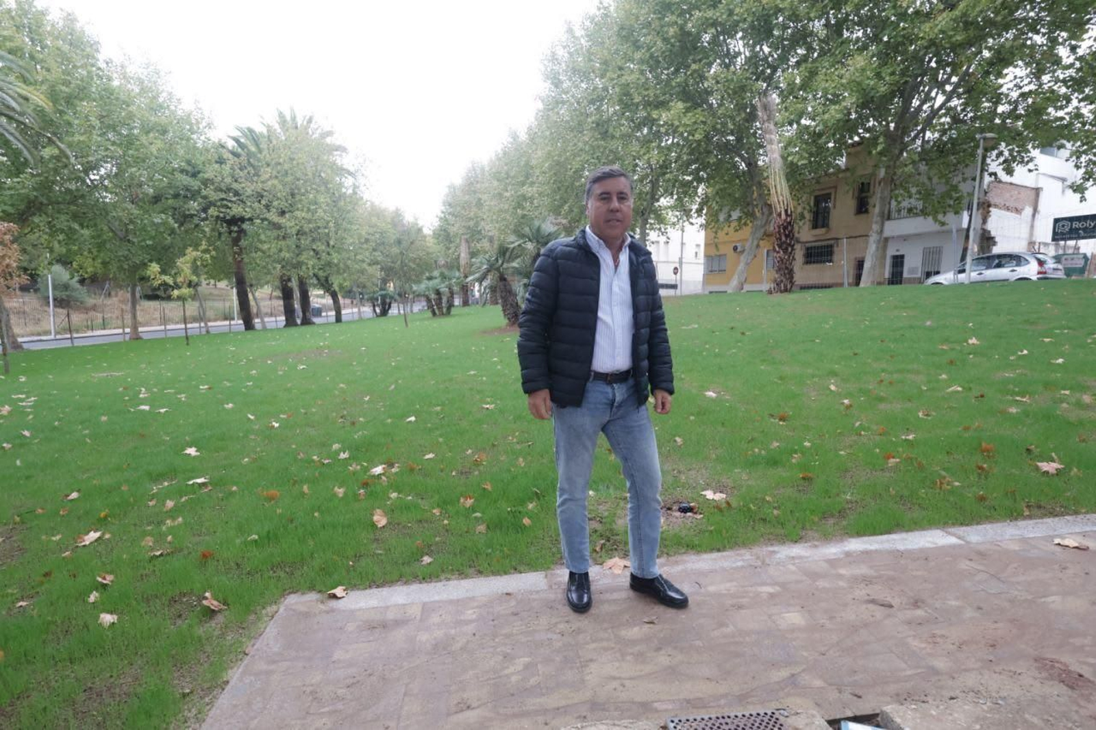 Miguel Ruiz Madruga, en su visita a las obras.