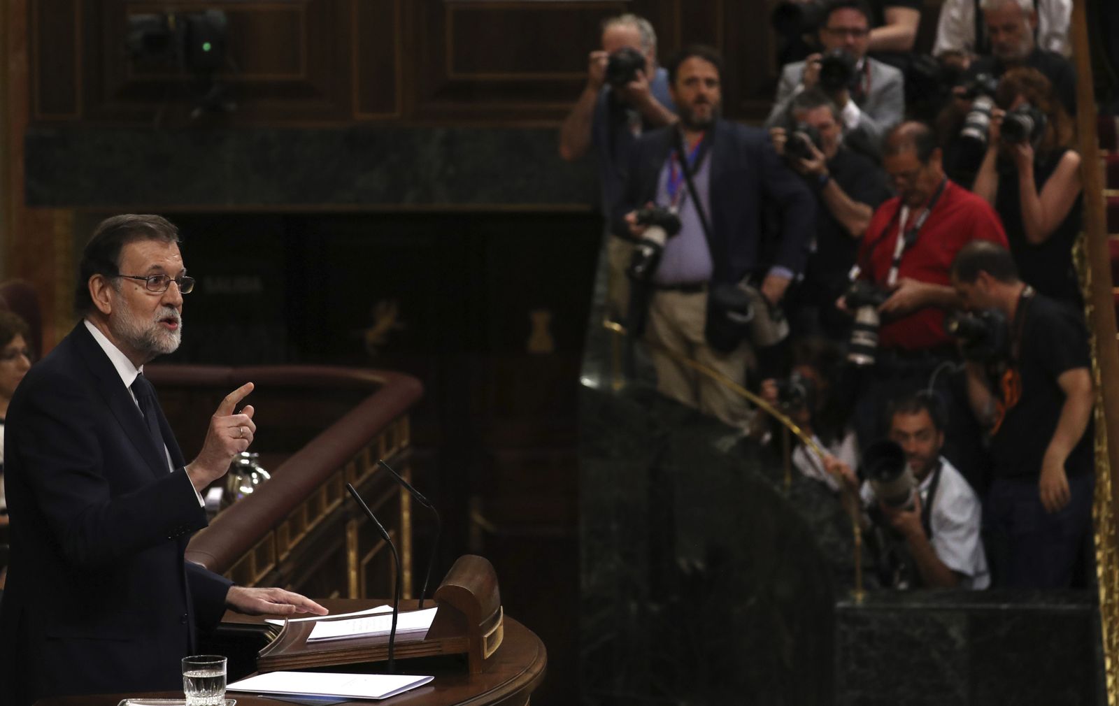 Las imágenes de la moción de censura de Unidos Podemos a Rajoy