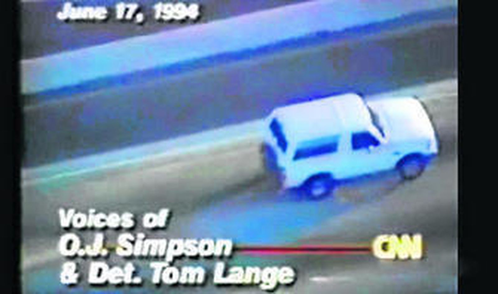 La persecución a través de las emisiones de la CNN.