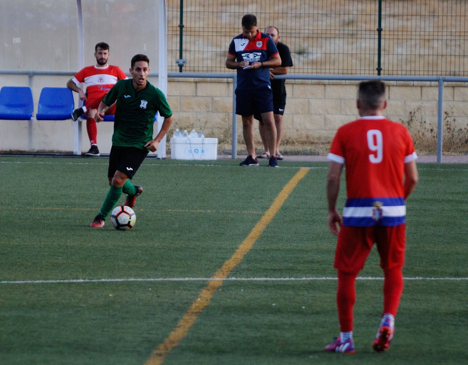 Caballero está realizando una buena pretemporada y ante el Cruz Roja volvió a marcar.