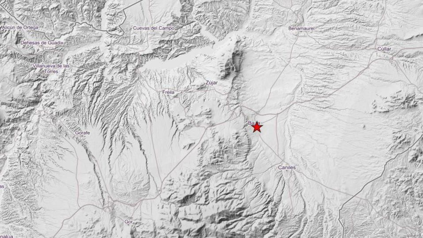 Registrado un terremoto de en Baza