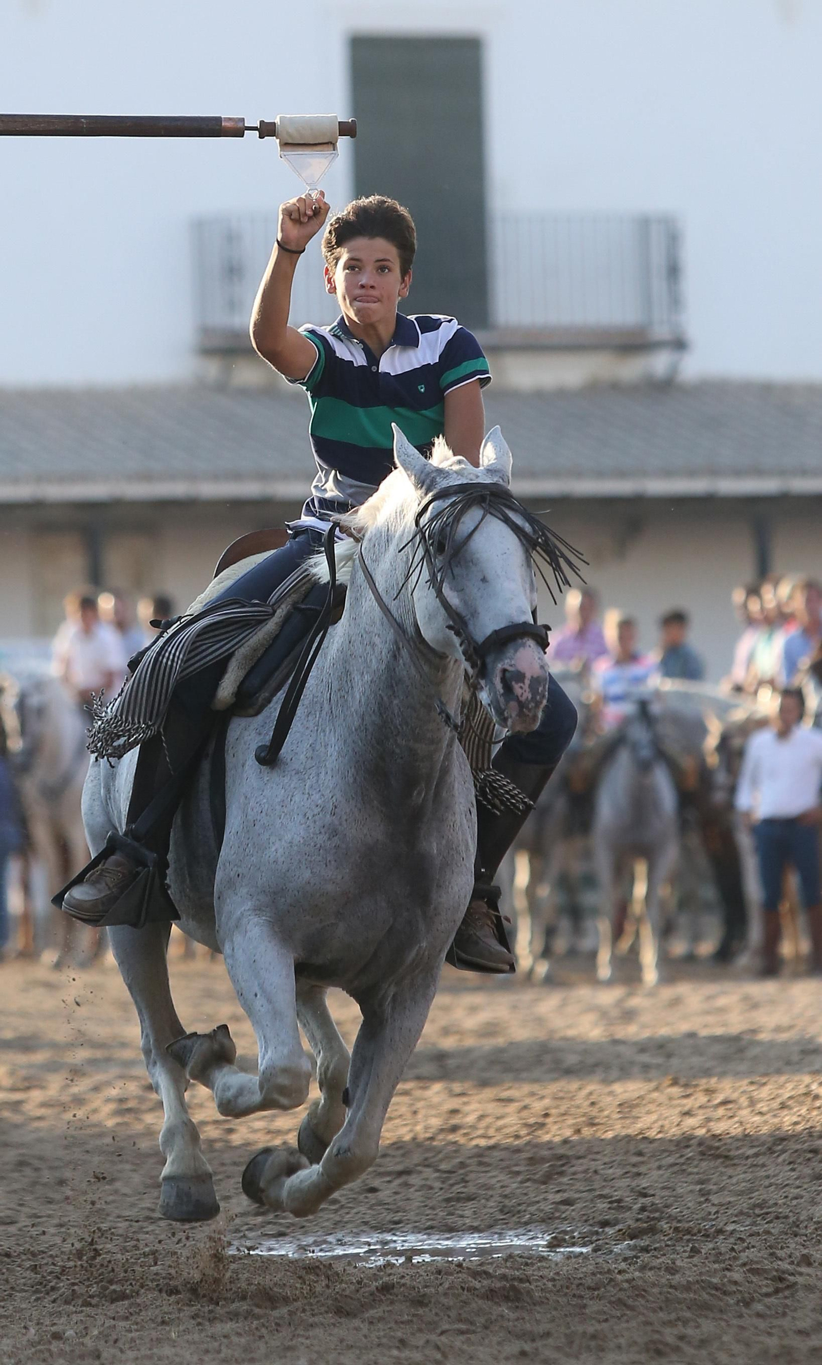 Las imágenes de la carrera de cintas a caballo