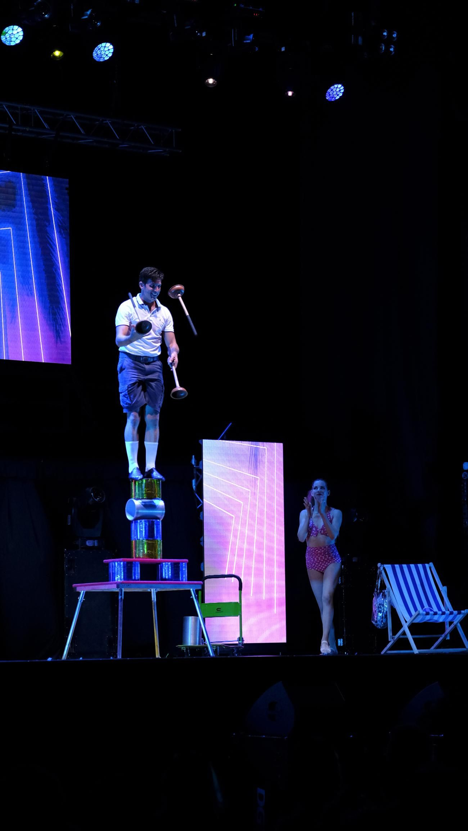 Imágenes del espectáculo 'The Talent' en la Gala XV Aniversario Diario de Almería