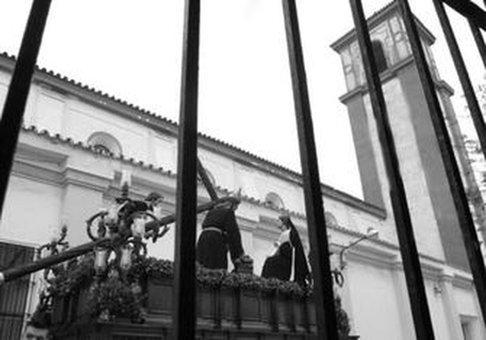 Imagen de la salida procesional de Jesús del Perdón de la parroquia de San Pedro, este año.