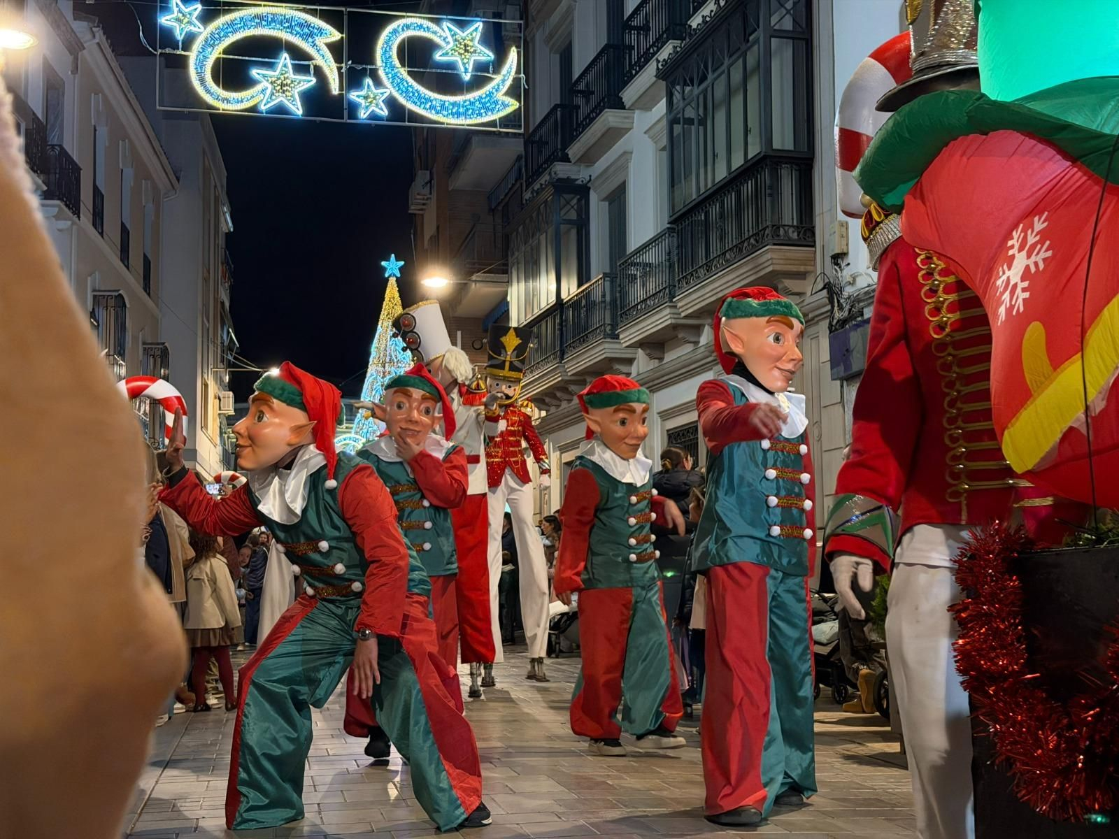 Inauguración del alumbrado especial de Navidad en Montilla