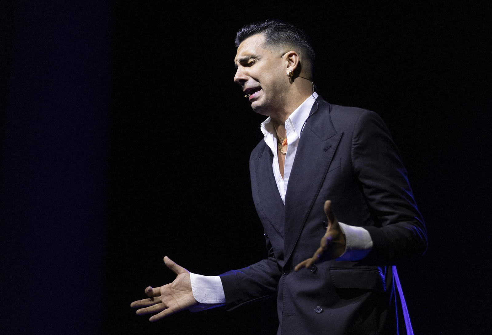 Miguel Ángel Heredia en el Teatro Cajasol.