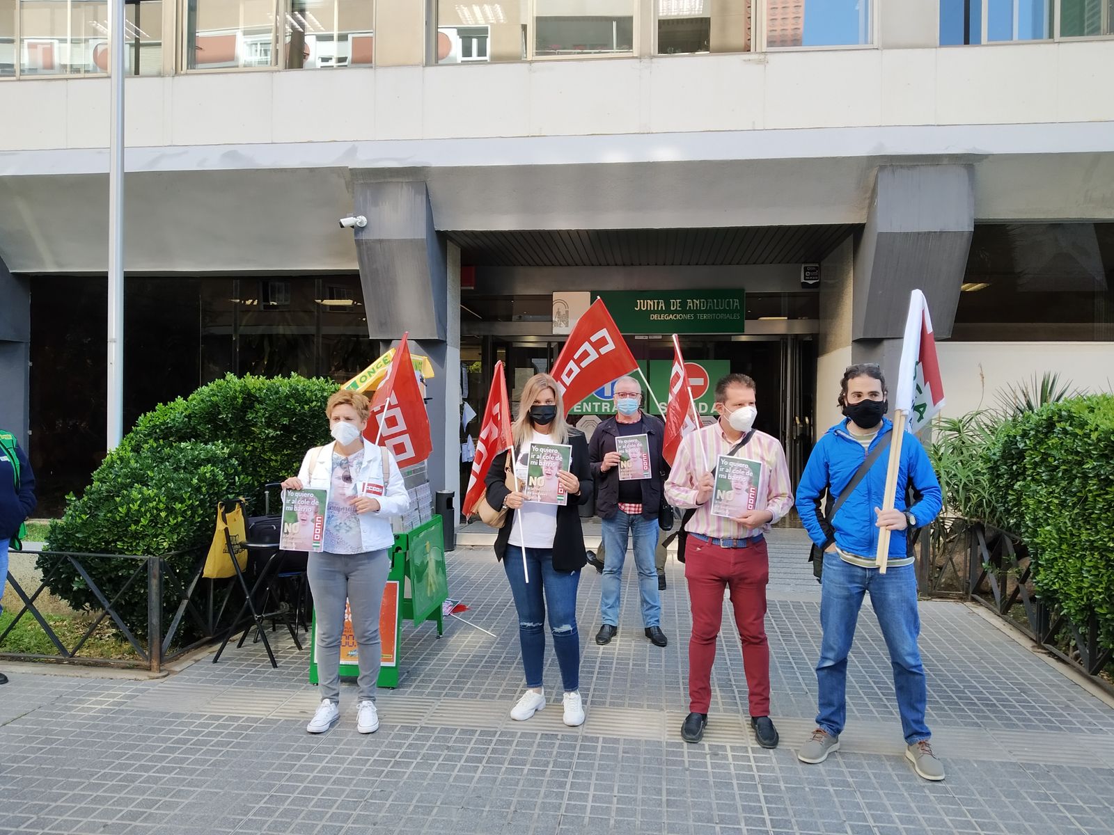 Concentración frente a la Delegación de Educación de la Junta en Córdoba.