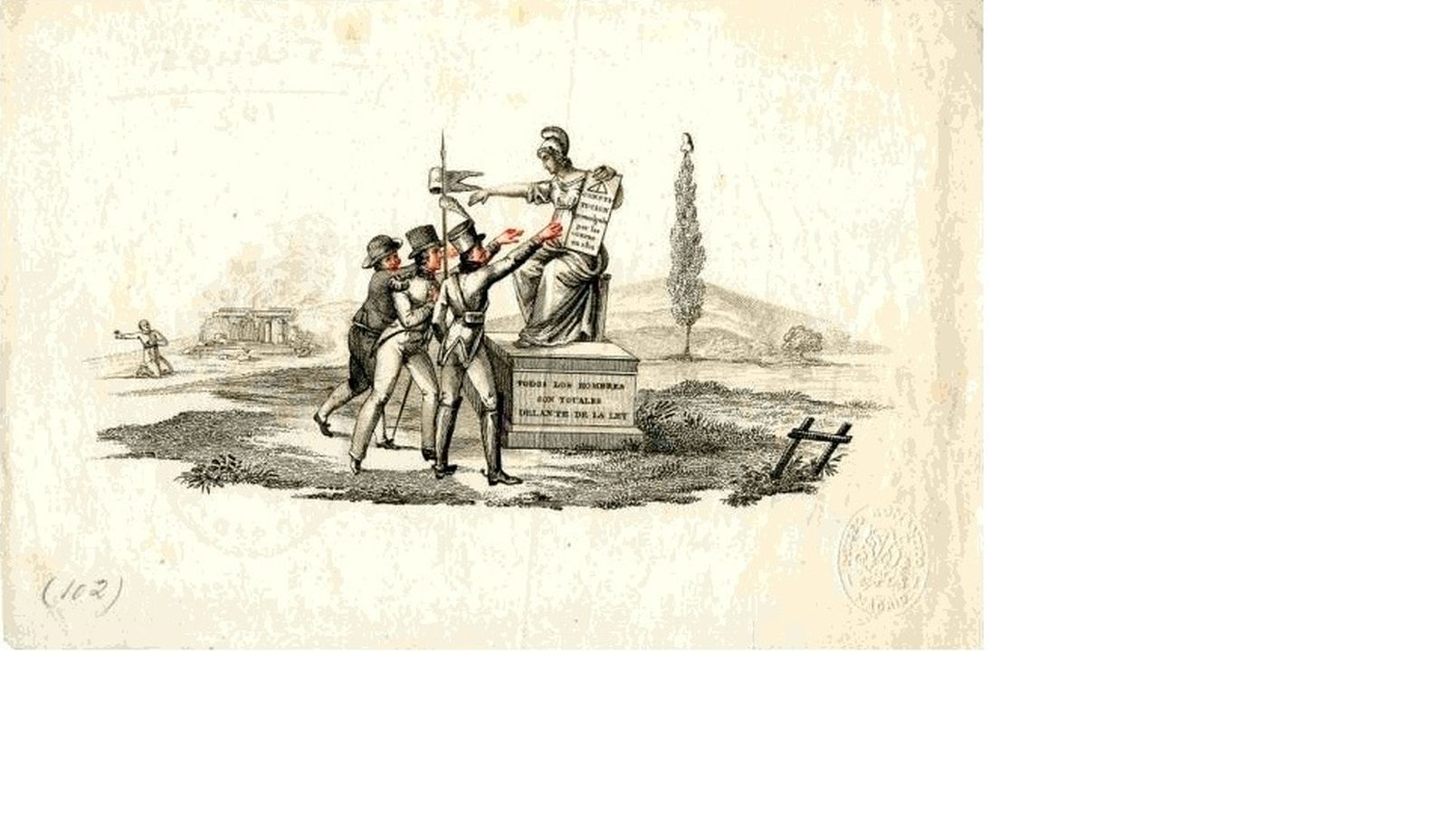 Alegoría de la Constitución de 1812.