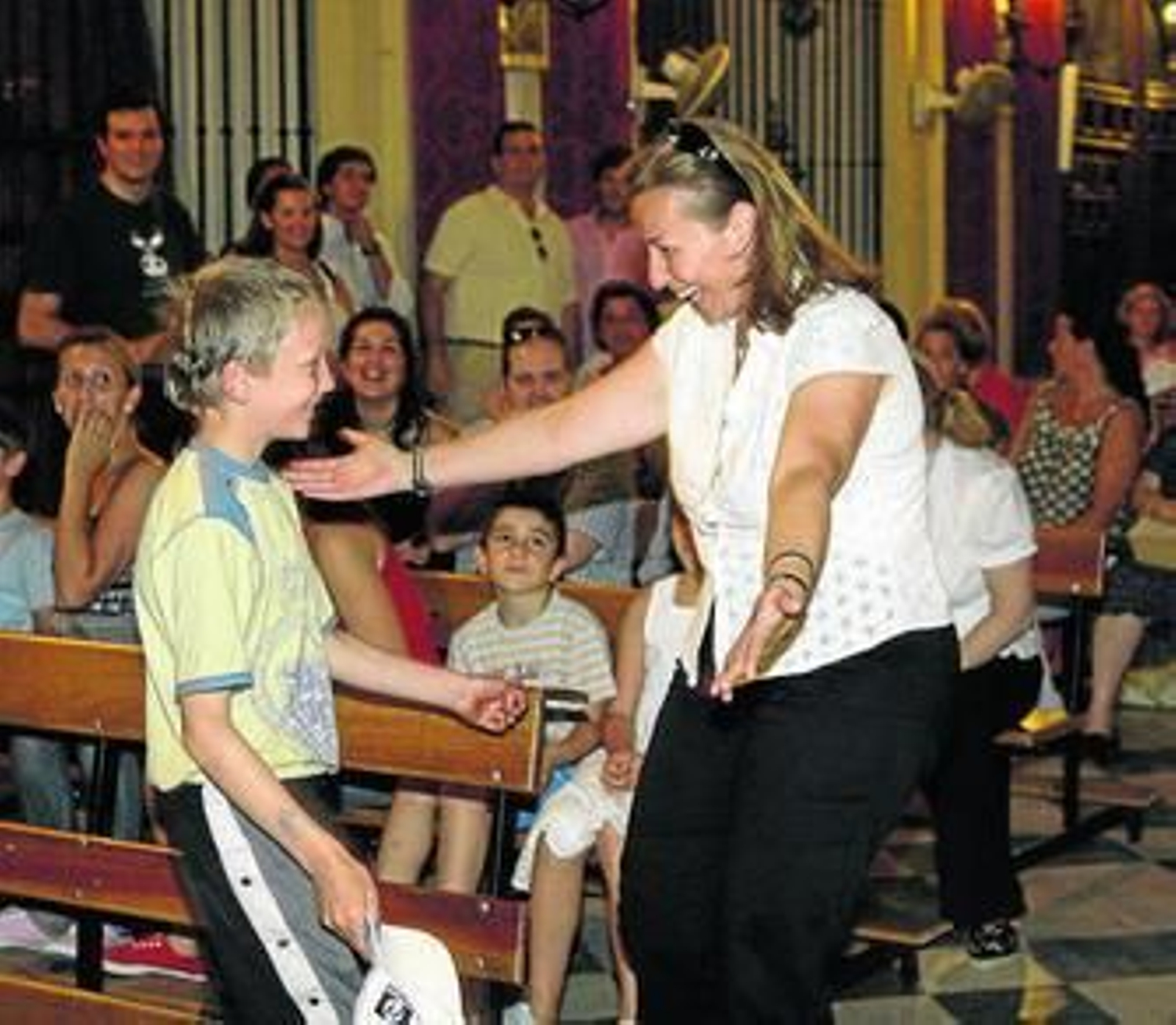 Llegada de los niños bielorrusos a la Hermandad de La Cena, el pasado verano.