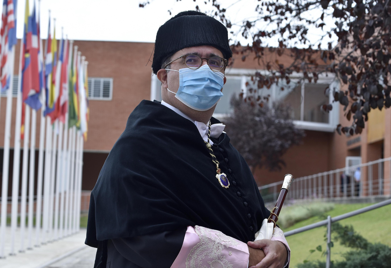 El rector de la Universidad Pablo de Olavide, Vicente Guzmán, en la inauguración del curso.