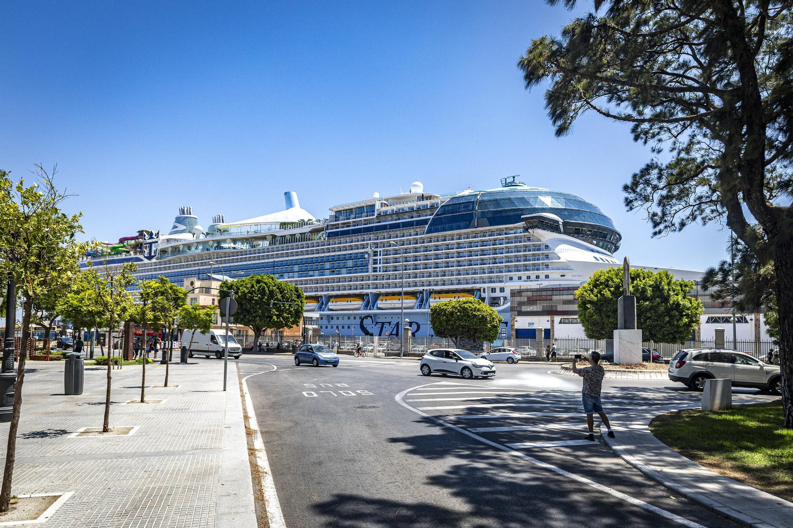Imagen del crucero ‘Star of  the Seas’ de Royal Caribbean en Cádiz.