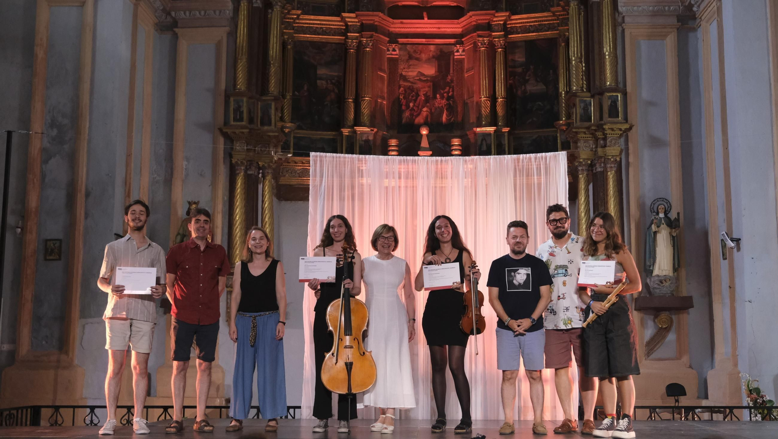 Entrega de diplomas a los alumnos de la Academia Musical del Festival de Vélez Blanco