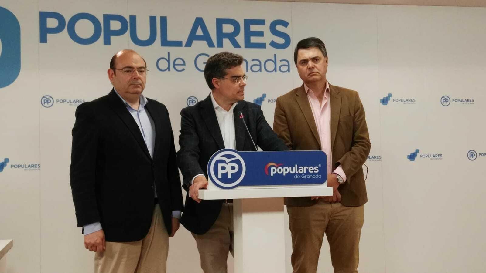 Sebastián Pérez, Vicente Azpitarte y Carlos Rojas.