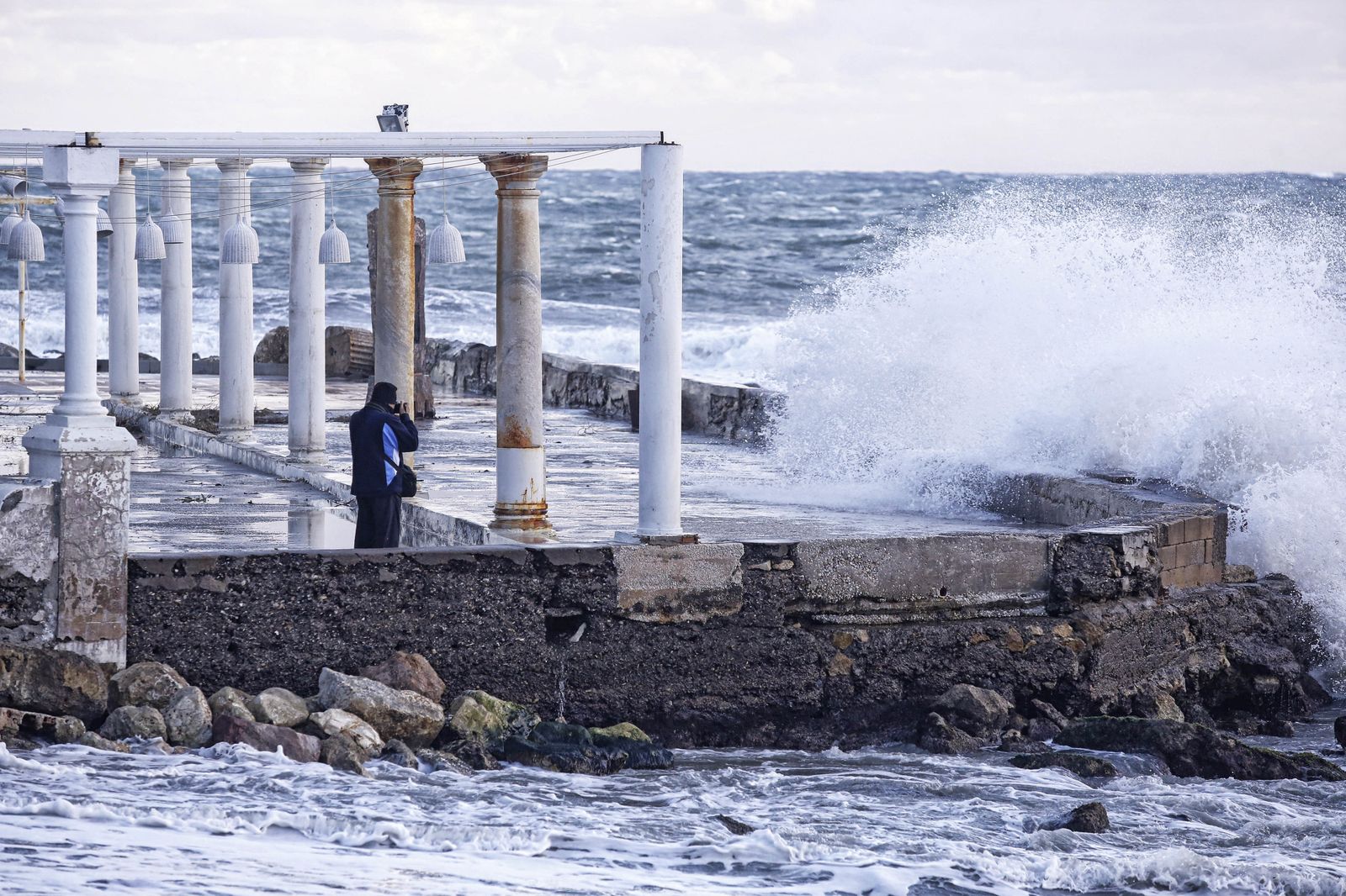 El temporal en Málaga, en imágenes