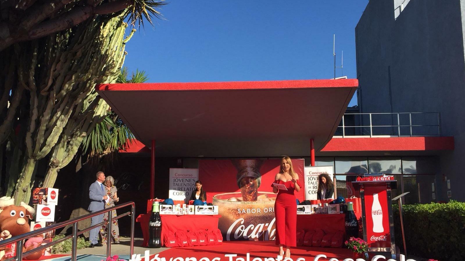 Un momento de la gala del concurso Jóvenes Talentos de Relato Corto de Coca-Cola.
