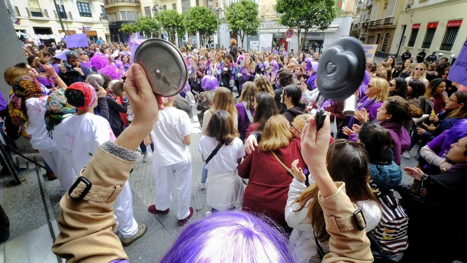Imágenes de la celebración del 8M en Cádiz