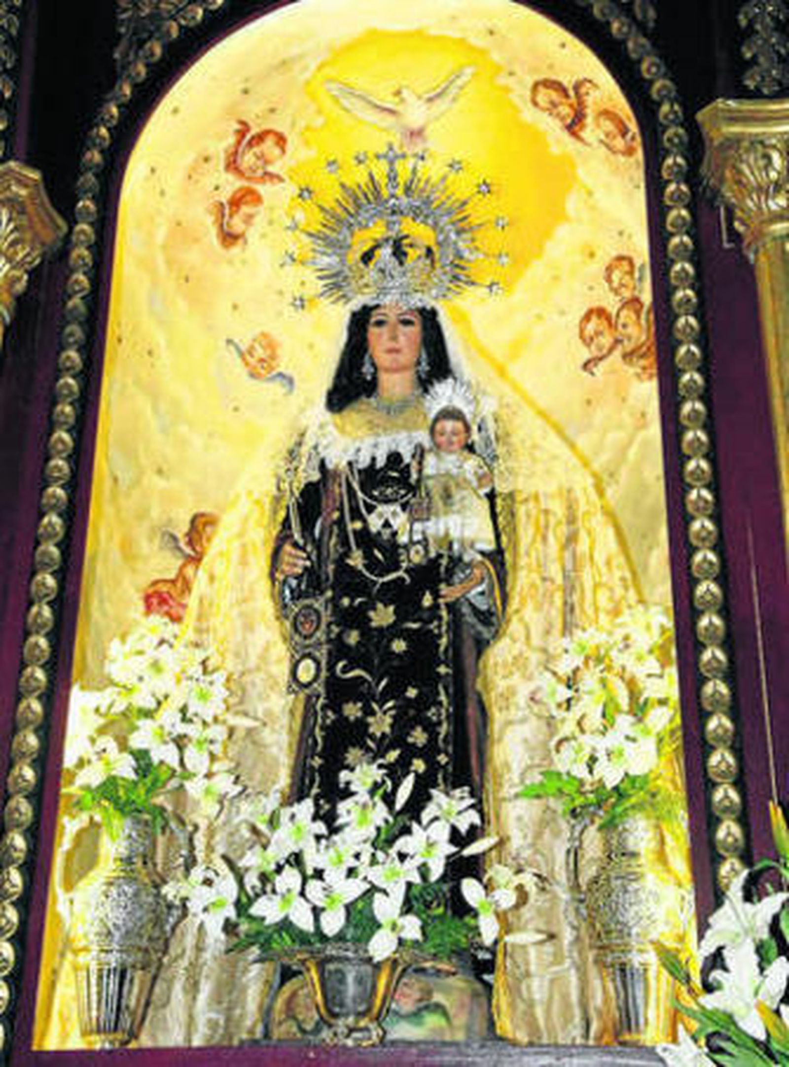 Imagen de la Virgen del Carmen, de Cartaya.