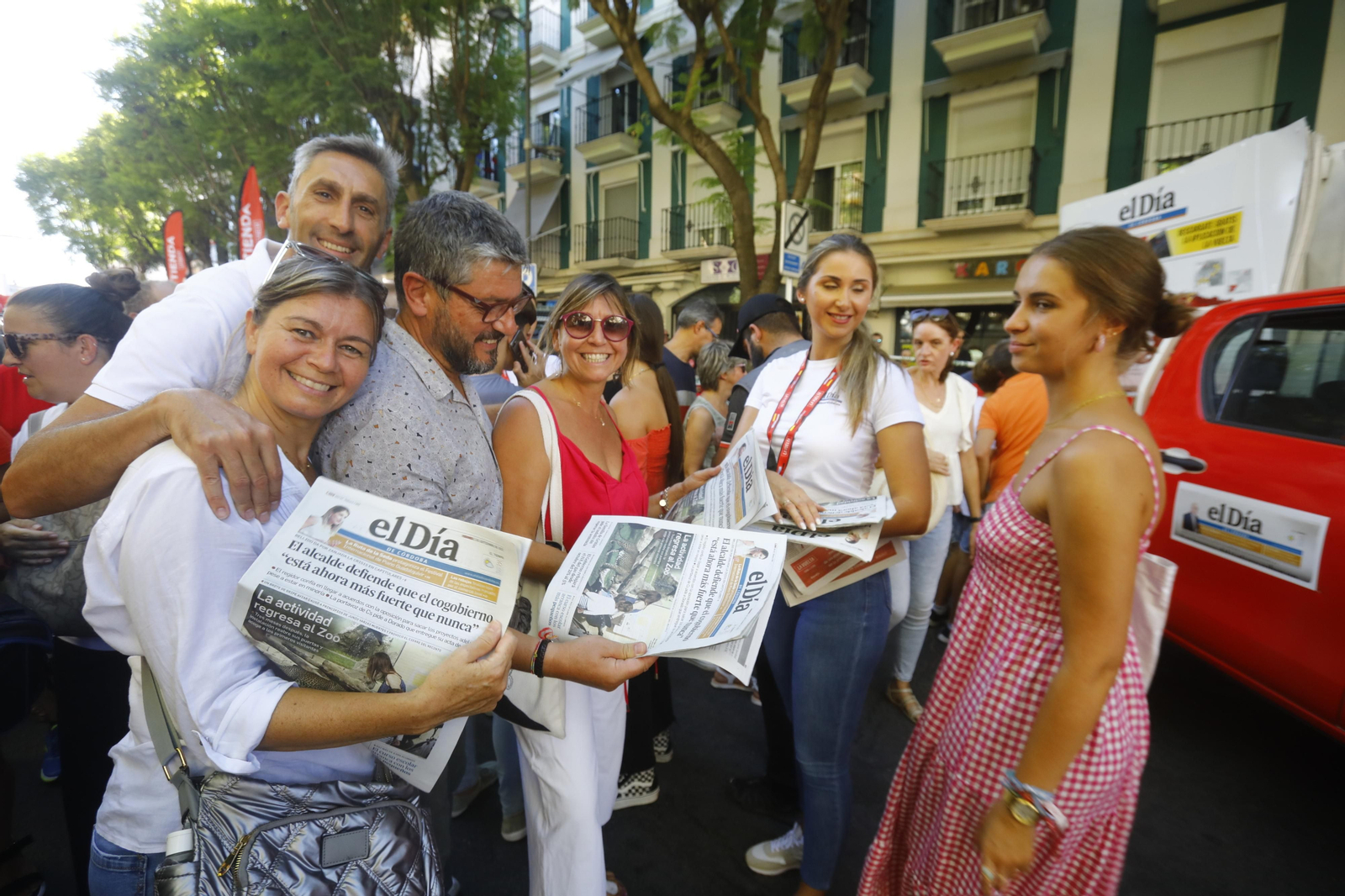 El ambiente en Montilla tras la llegada de La Vuelta, en imágenes