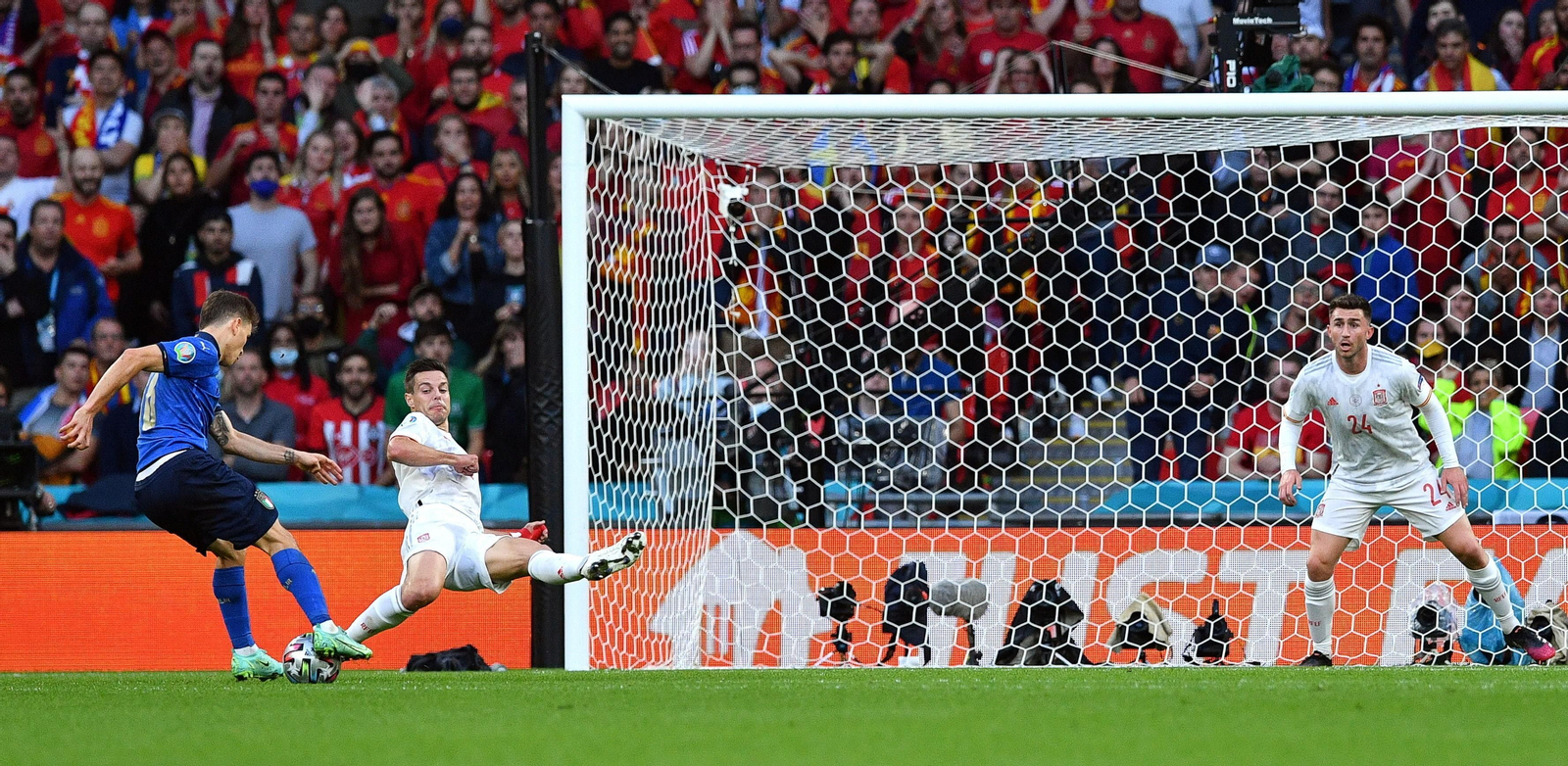 Las imágenes de la semifinal Italia-España de Eurocopa