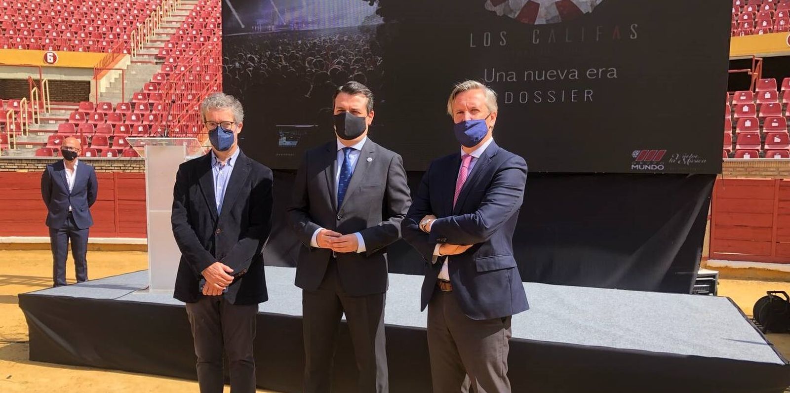 Bellido, junto a Rafael Centeno y Daniel Rodríguez.