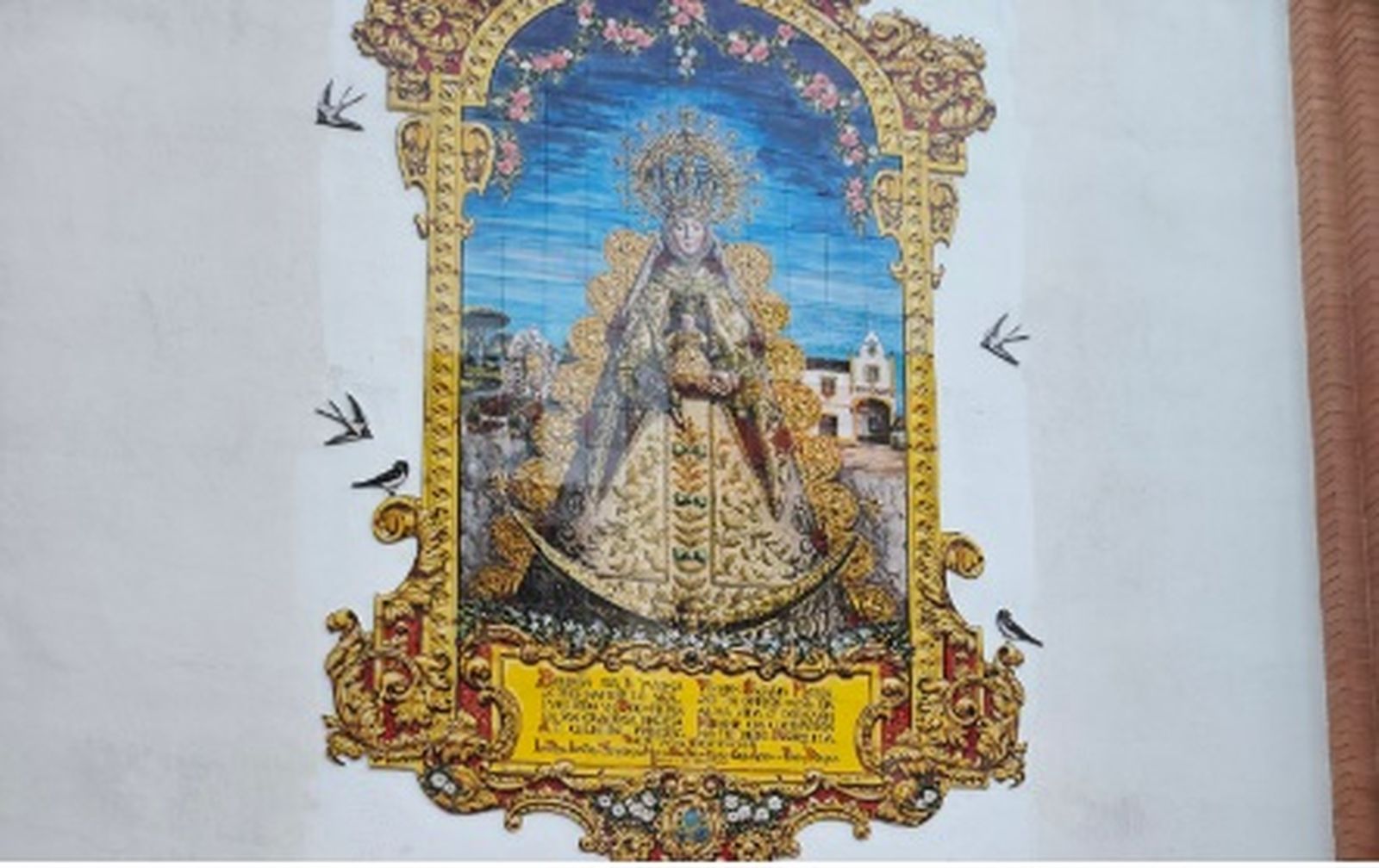 El nuevo retablo de la Blanca Paloma en el Cerro