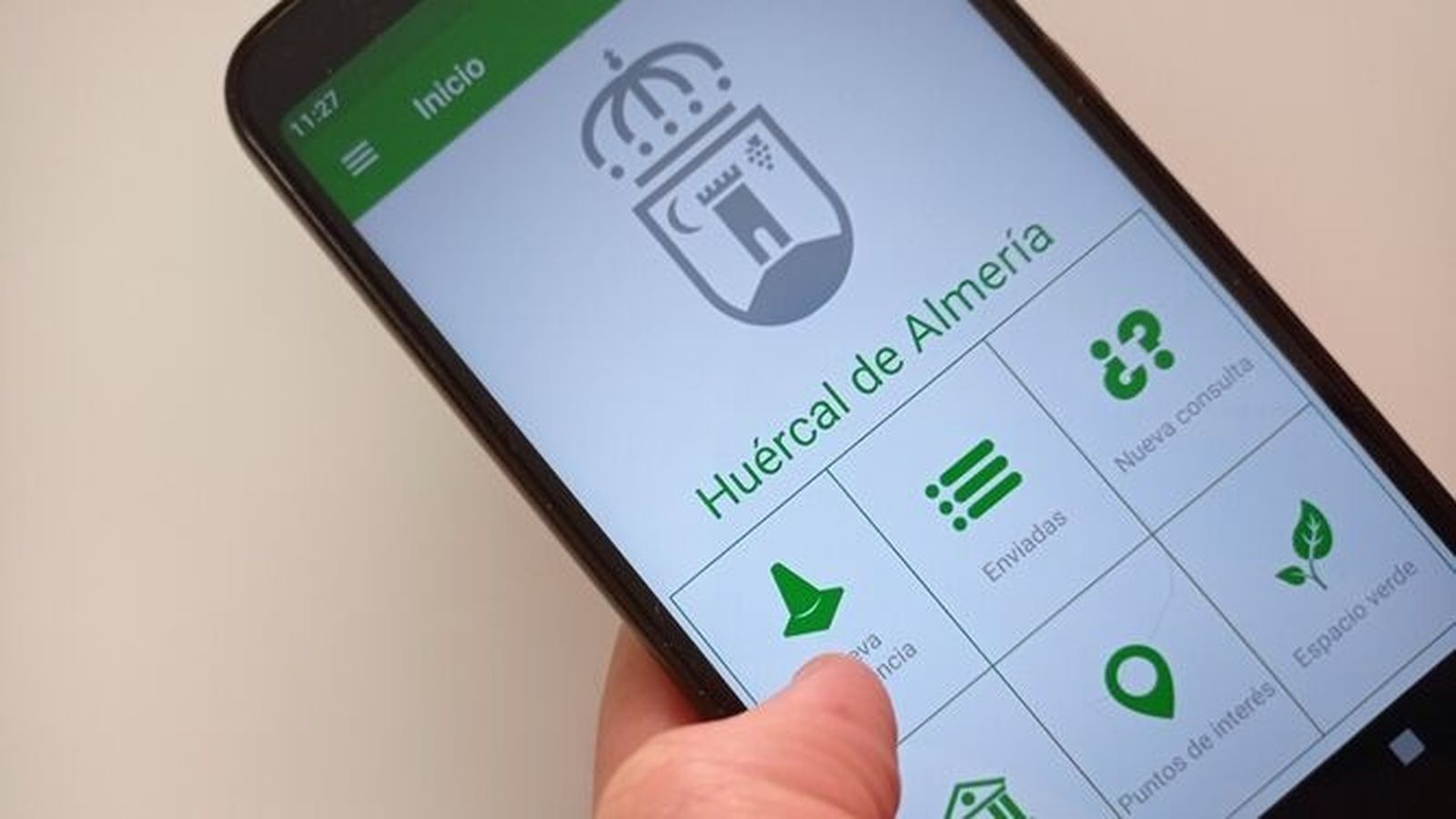 La app para móviles del Ayuntamiento de Huércal de Almería.