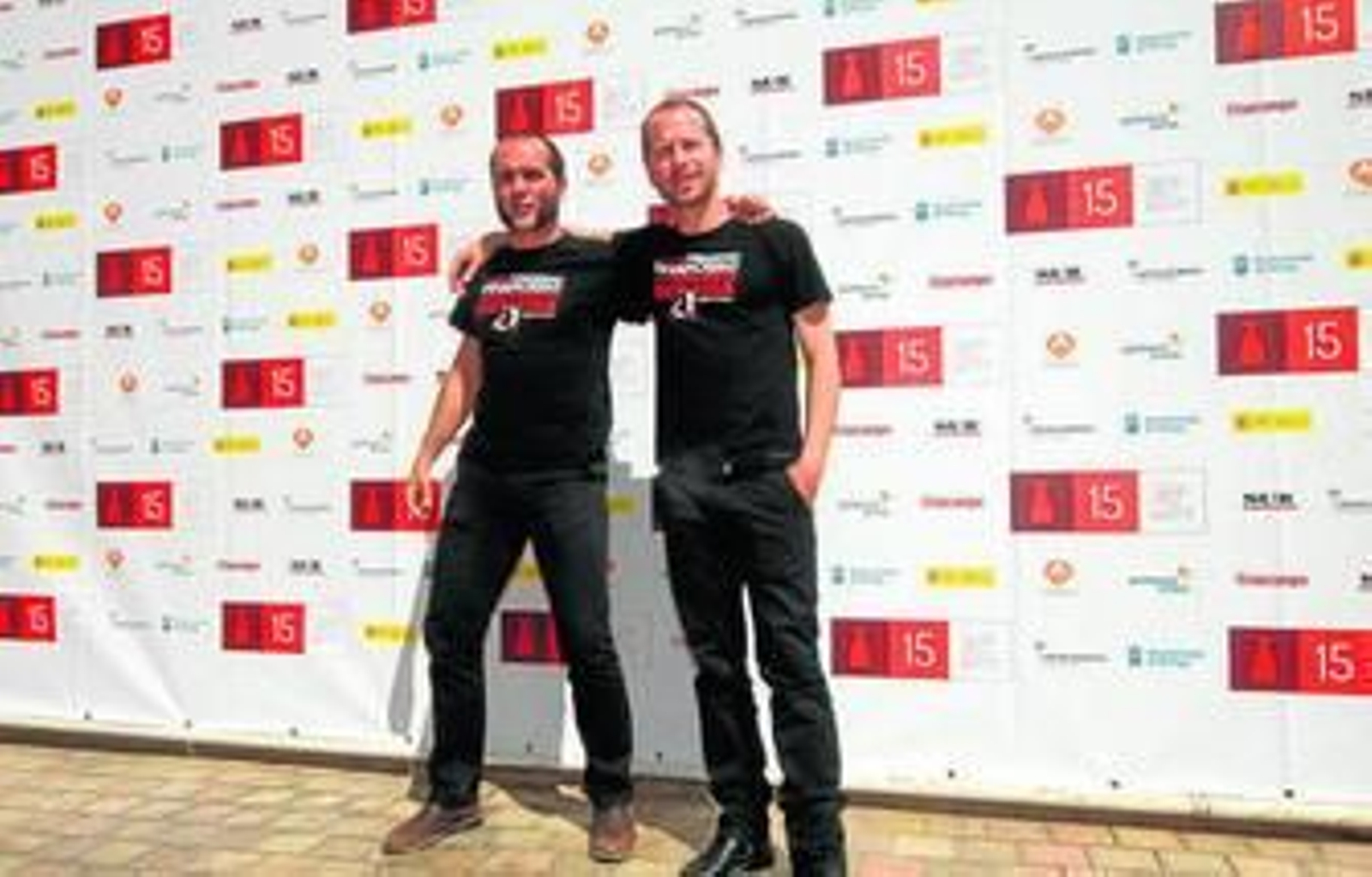 Alfonso Sánchez  y Alberto López, ayer, en el cine Albéniz.