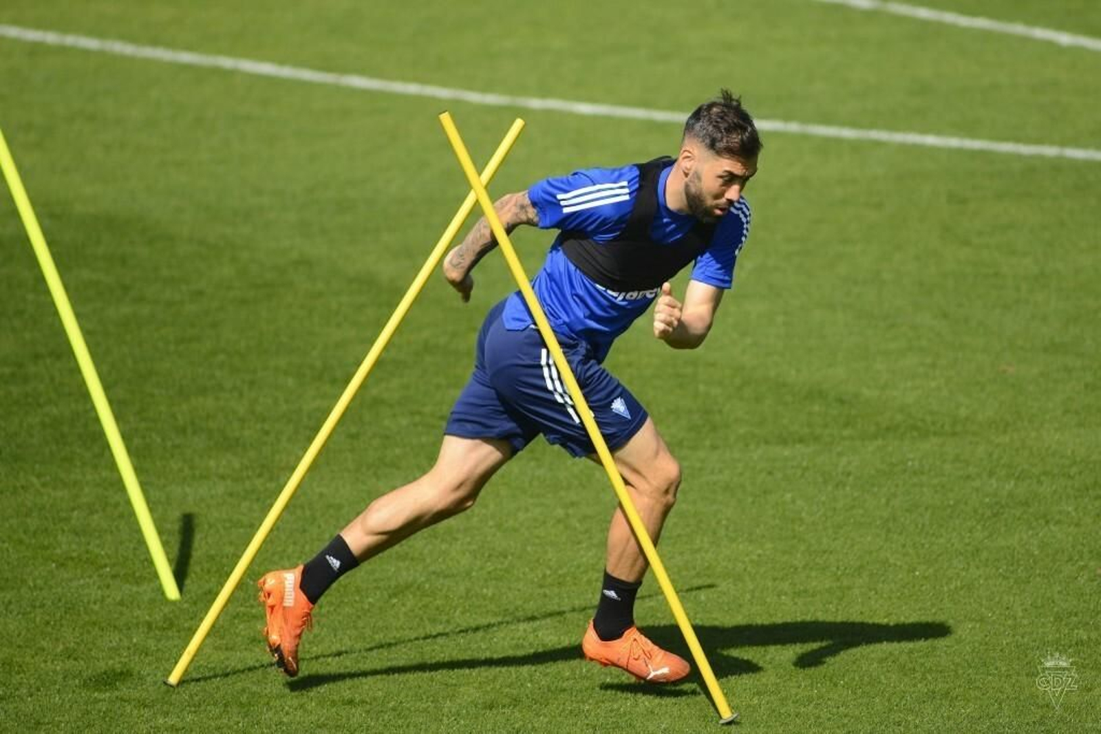 Alberto Perea en un entrenamiento.