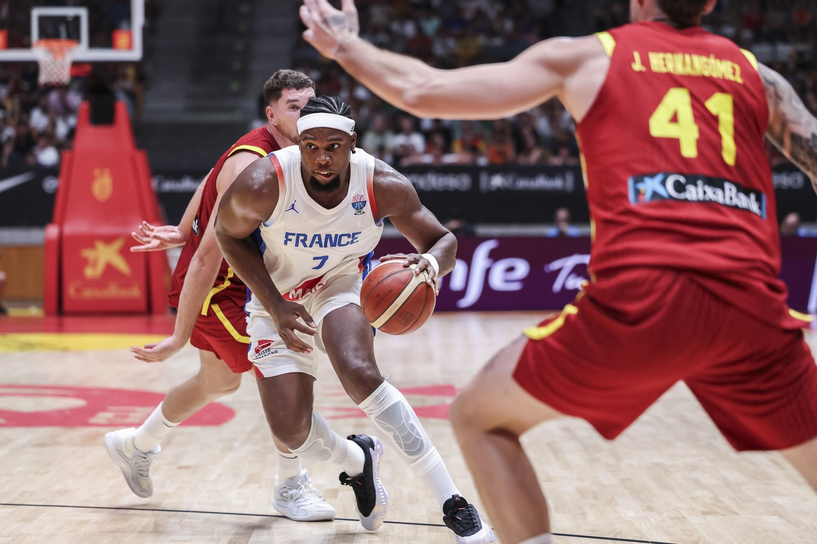 Las fotos del España - Francia de baloncesto