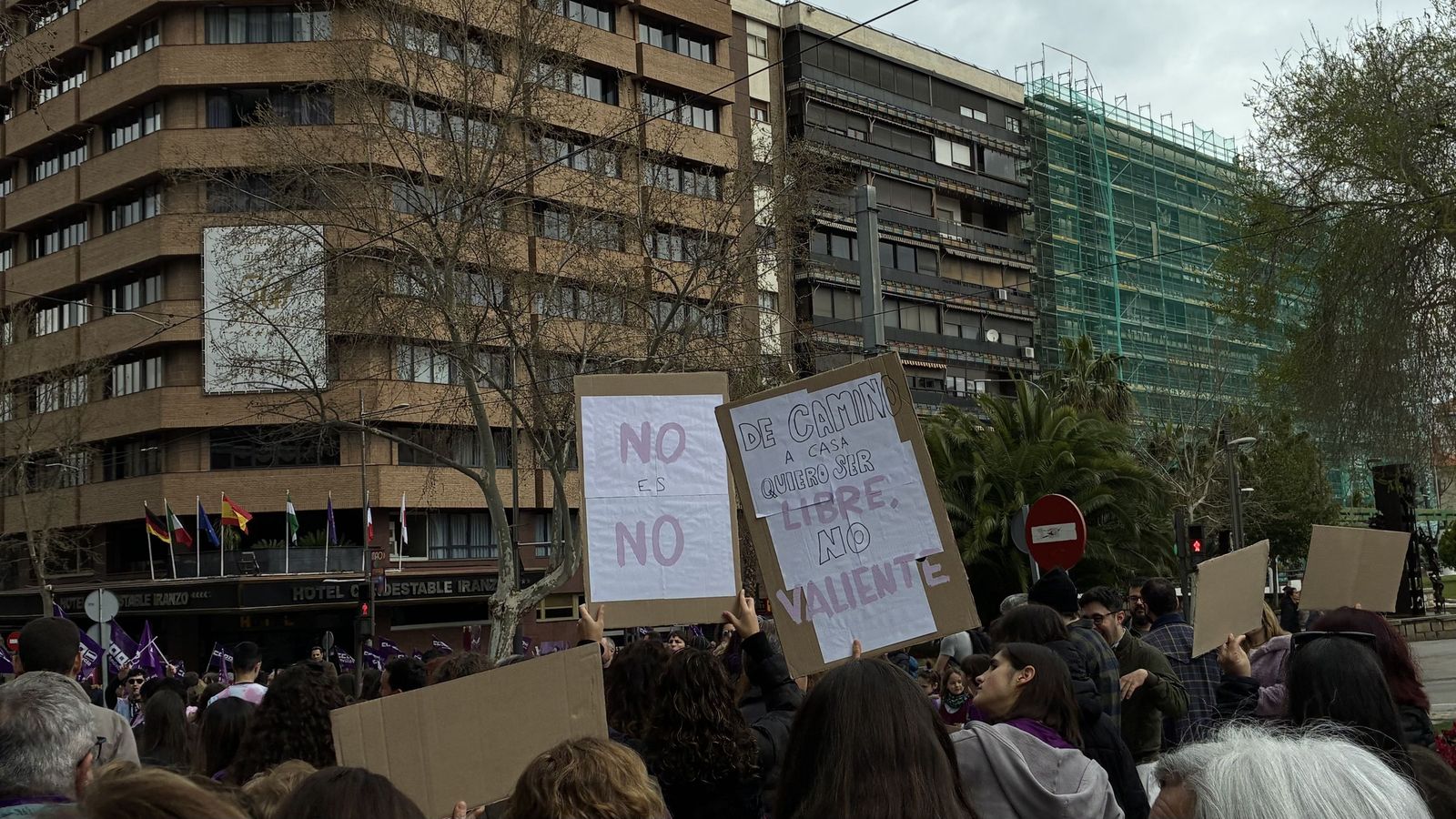 Manifestación del Día de la Mujer en Jaén.