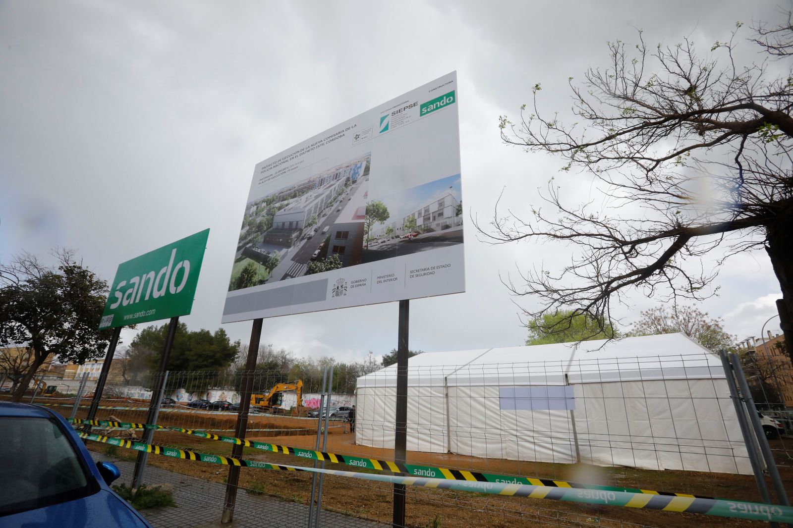 Comienzo de la construcción de la nueva comisaría de Policía Nacional de Córdoba, en imágenes
