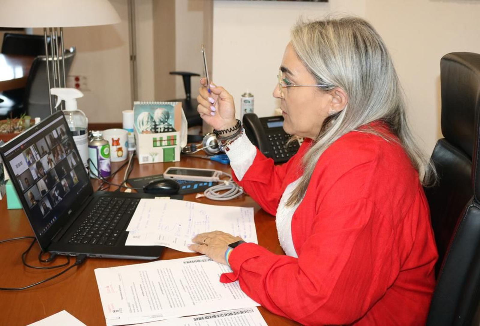 La alcaldesa de Cartaya, Pepa González Bayo.