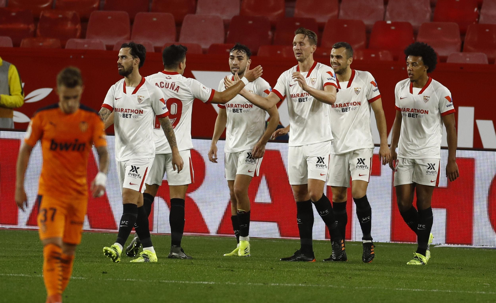 El Sevilla-Valencia de Copa del Rey, en imágenes