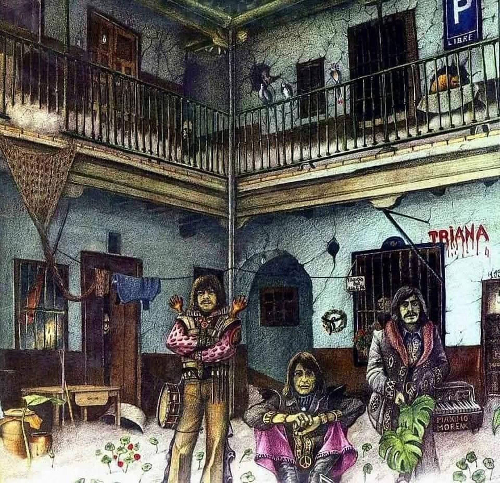 Portada del primer álbum de Triana. Portada del primer álbum de Triana.