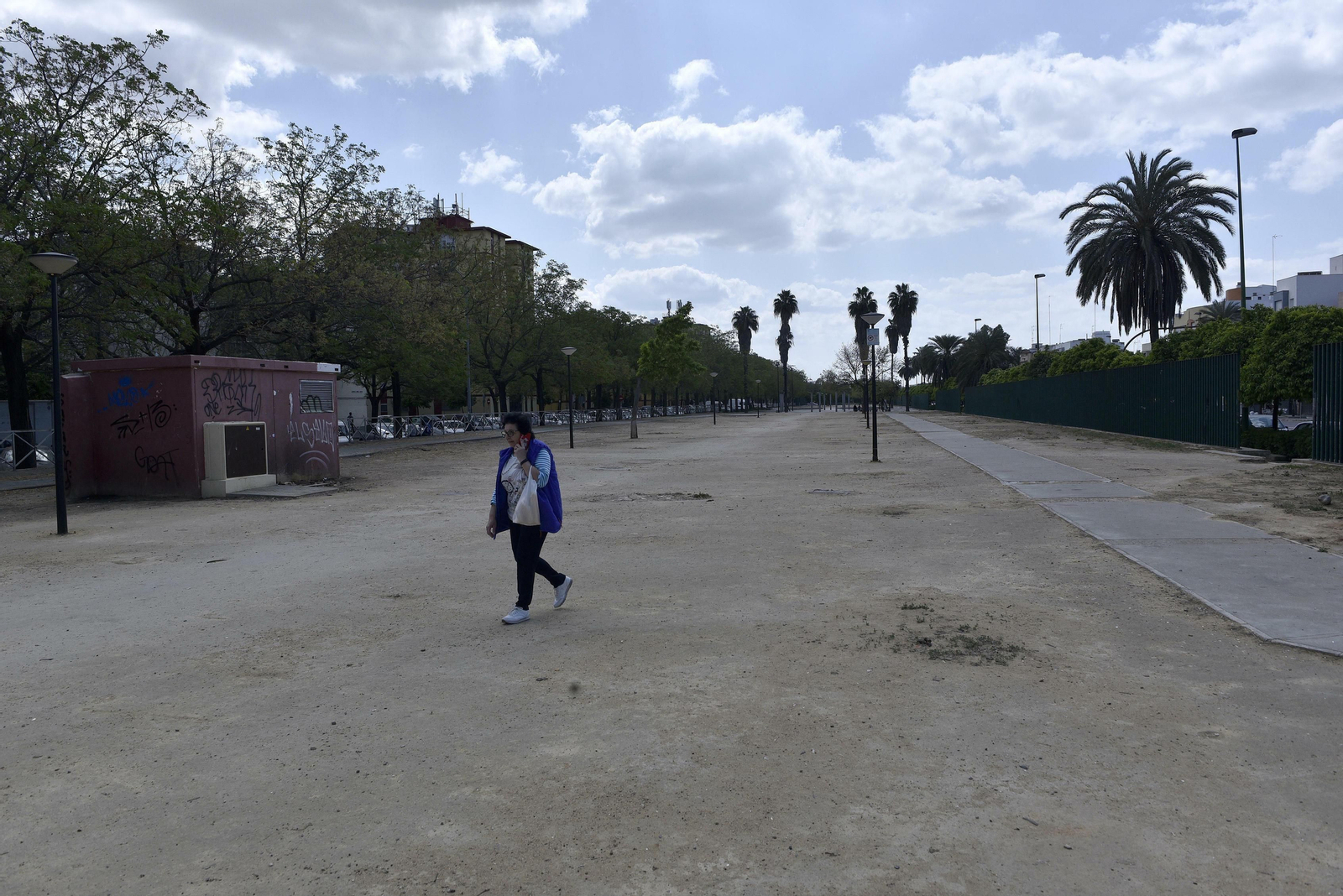 El mal estado de la Ronda del Tamarguillo, en imágenes