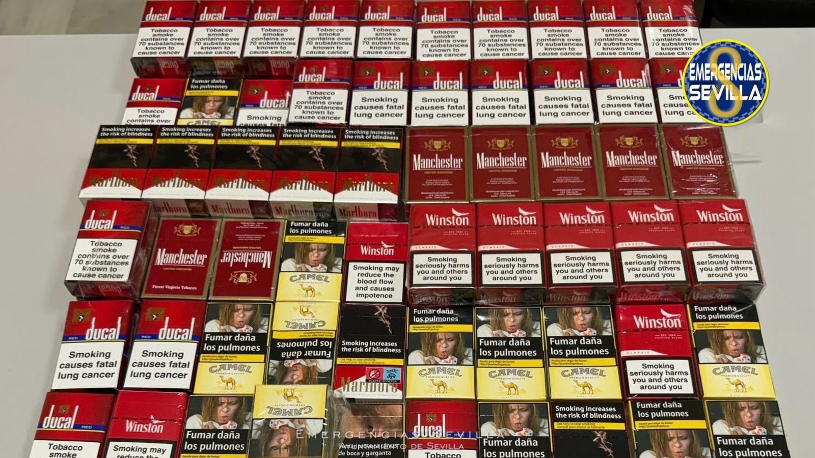 El material intervenido.