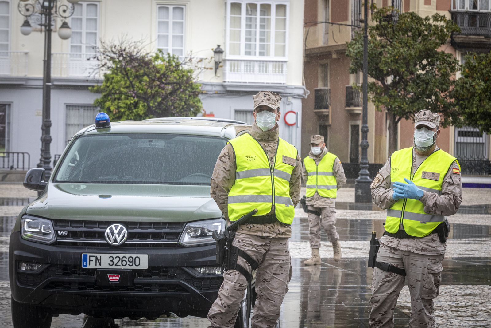 Presencia de ila Infanteria de Marina en Cádiz