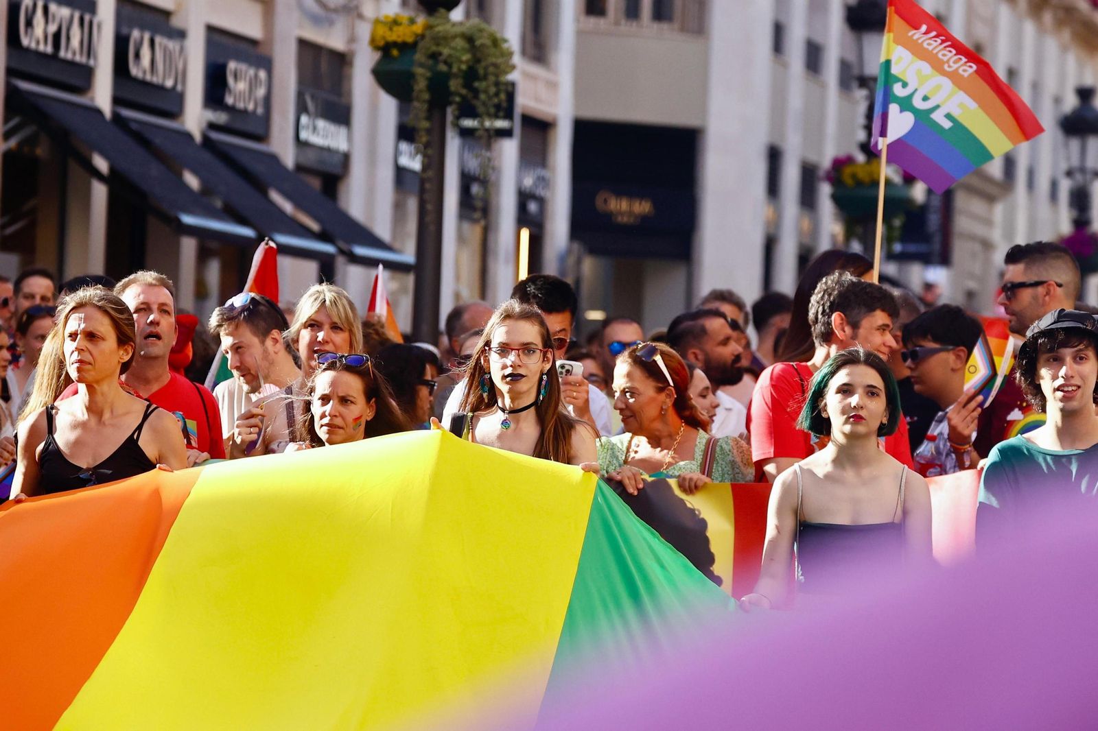 La manifestación en Málaga por el Día del Orgullo, en fotos