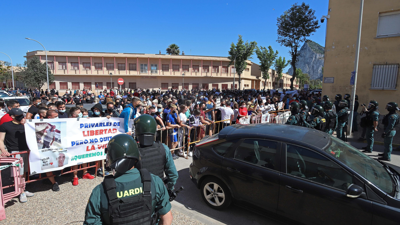 Fotos de la manifestación de La Atunara en La Línea