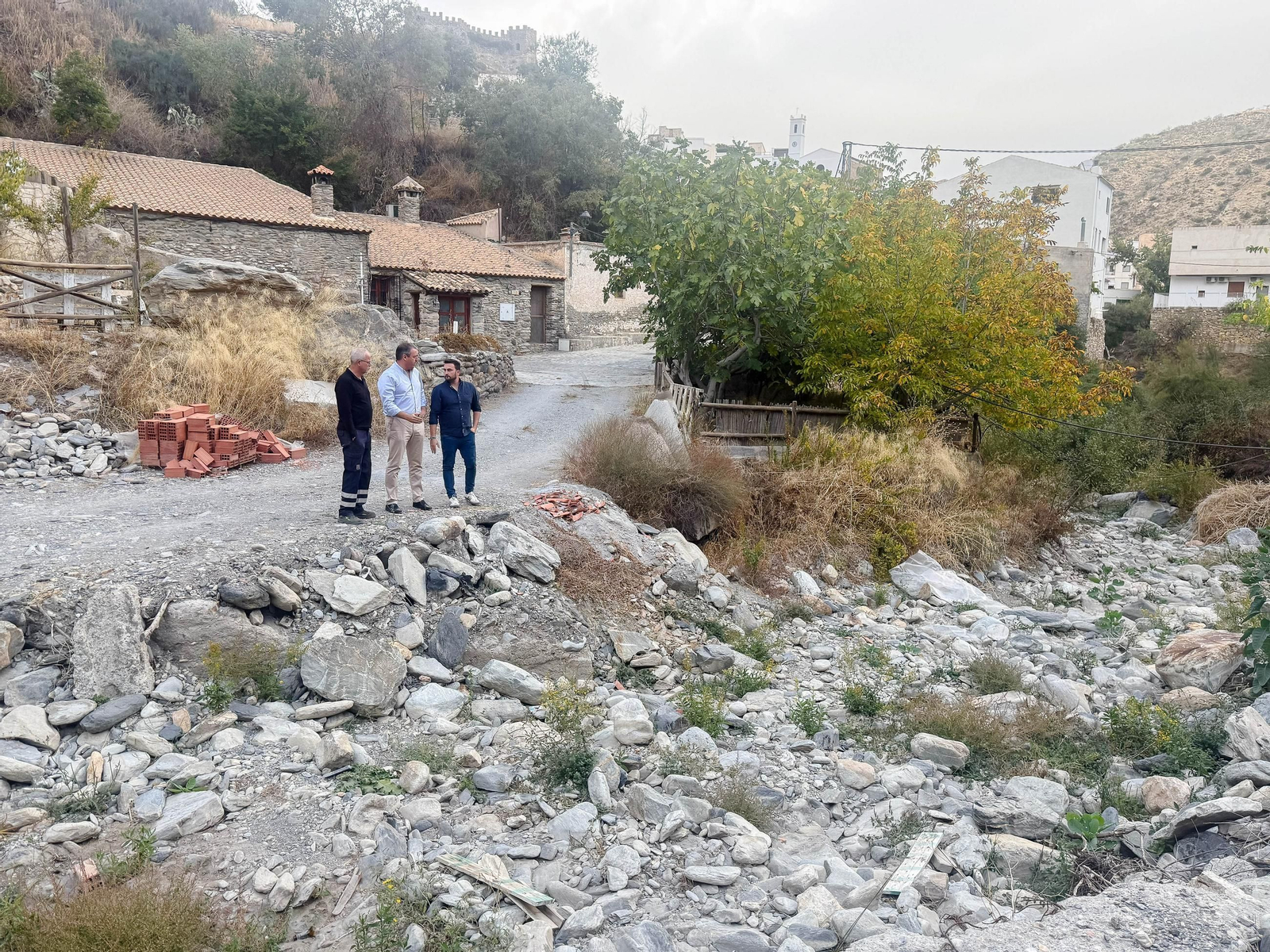 Visita a los daños de la DANA en Sierro.