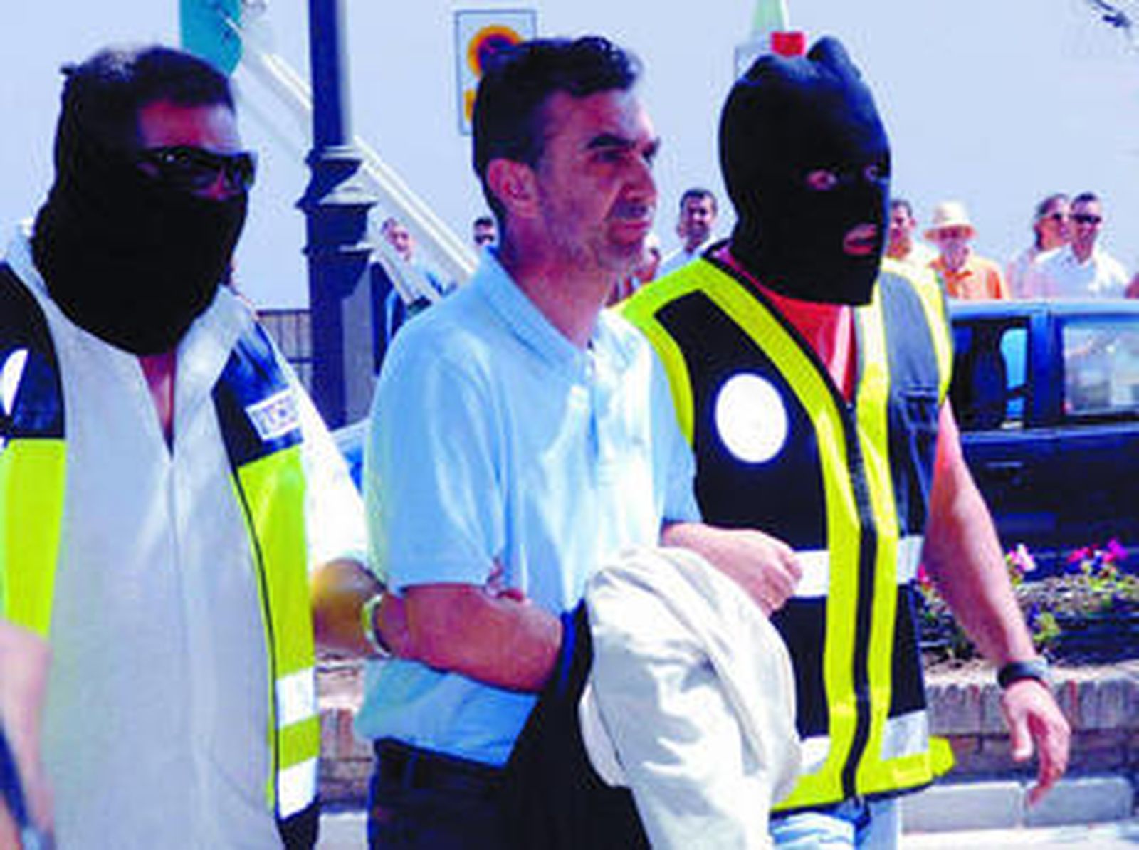 José Flores, jefe de gabinete de Alcaldía y uno de los supuestos cabecillas de la trama de corrupción, tras ser detenido en 2008.