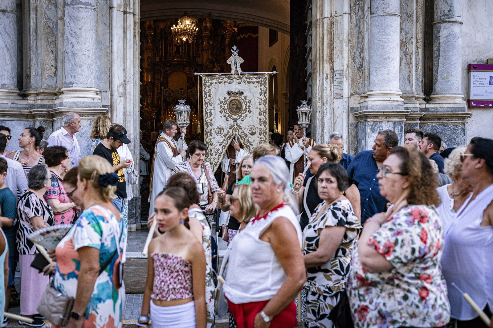 Las imágenes de la procesión de la Virgen del Carmen en Cádiz
