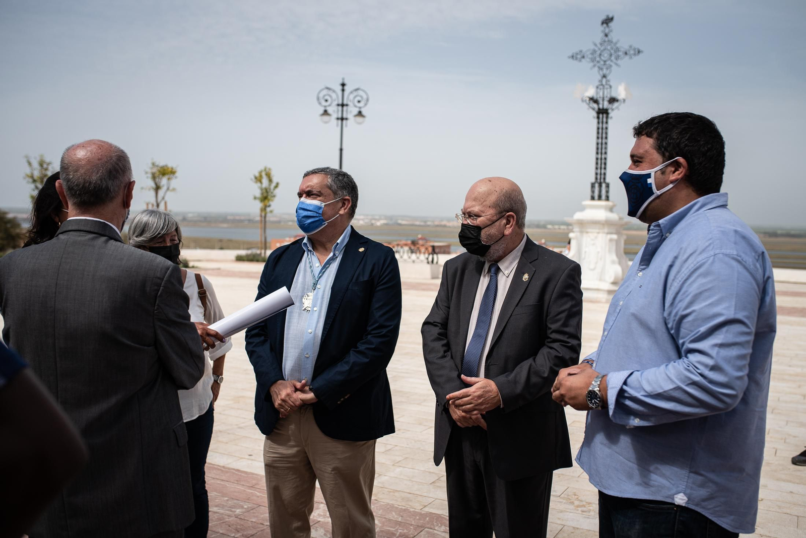 Imágenes de las ofrendas institucionales a la Virgen de La Cinta